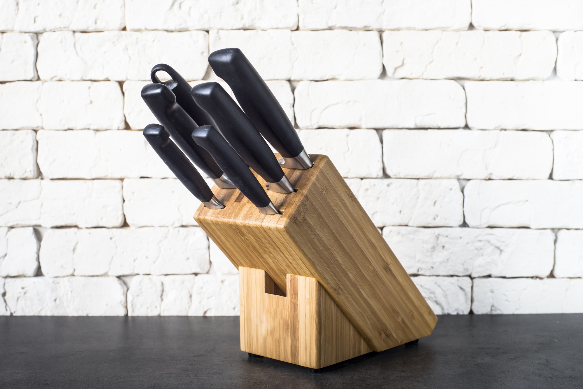 Premium kitchen knife set on table – The Kitchen Wholesale sharp cutting tools