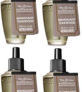 Bath & Body Works Wallflowers Fragrance Refill 0.8 oz 4-Pack Mahogany Teakwood wholesale kitchen supplies Amazon FBA