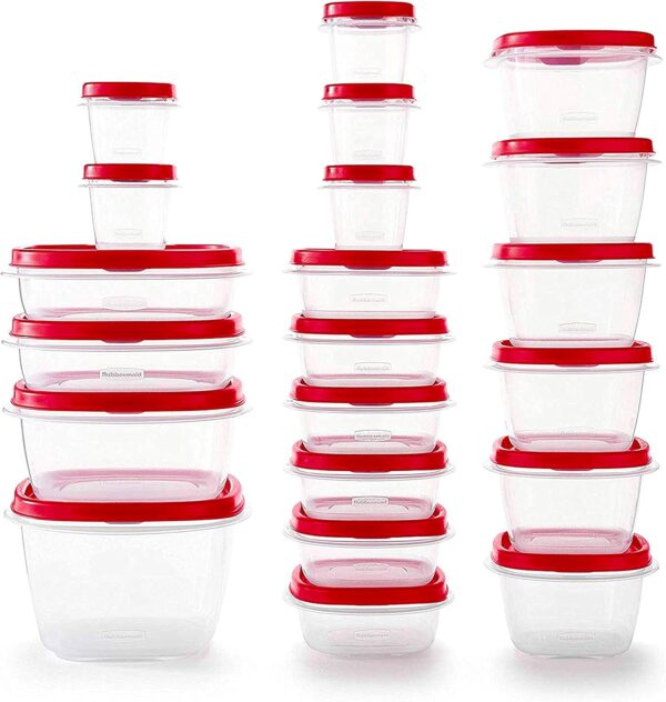 Rubbermaid 42-piece food storage container set with lids – kitchen organization wholesale