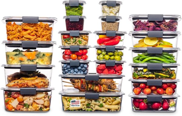 Rubbermaid Brilliance 44-piece airtight food container set – leak-proof with lids