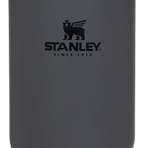STANLEY IceFlow Stainless Steel Tumbler - Vacuum Insulated Water Bottle for Home, Office or Car Reusable Cup with Straw Leak Resistant Flip Cold for 12 Hours or Iced for 2 Days, Charcoal, 30OZ