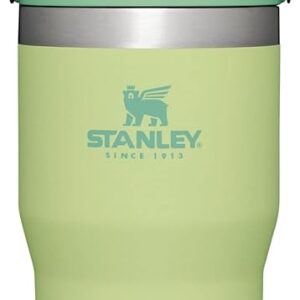 Stanley IceFlow Flip Straw Tumbler with Handle 20 oz | Twist On Lid and Flip Up Straw | Leak Resistant Water Bottle | Insulated Stainless Steel |BPA-Free | Citron